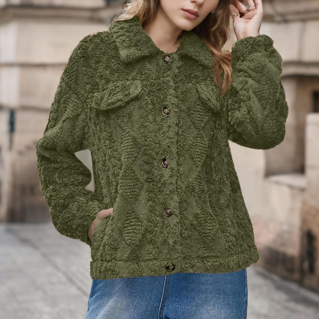 Women's Long-sleeved Hooded Winter Warm Plush Jacket