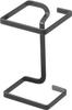 Yamazaki Corner Drain Net Triangular Waste 10206 Holder, Square, Black, W9.5×D9.5×H15.2cm (excluding Cushion), Tower, Corner, Receiver,