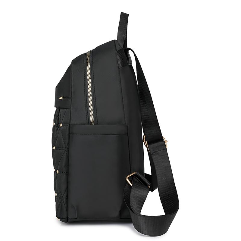 Rhomboid Stickerei Rucksack Damen Rucksack Große Kapazität Wasserabweisender Reiserucksack