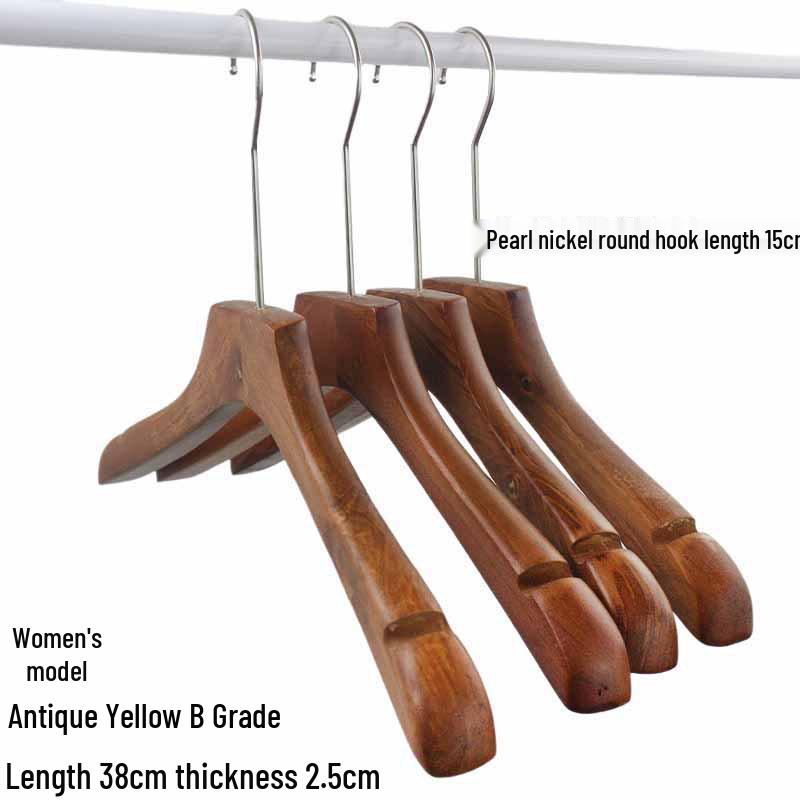 Luxury Solid Wood Suit Hanger - No-Mark Pants & Clothes Organizer for Men & Women