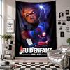 Wandkleed Kinderlijk Spel Chucky Tiffany Kunst Hangend Doek Decoratieve Achtergrondhoes voor Kamerdecoratie