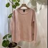Pure Cashmere Long Sleeve Solid Color Pullover Sweater - Round Neck Base Layer (YFC076)