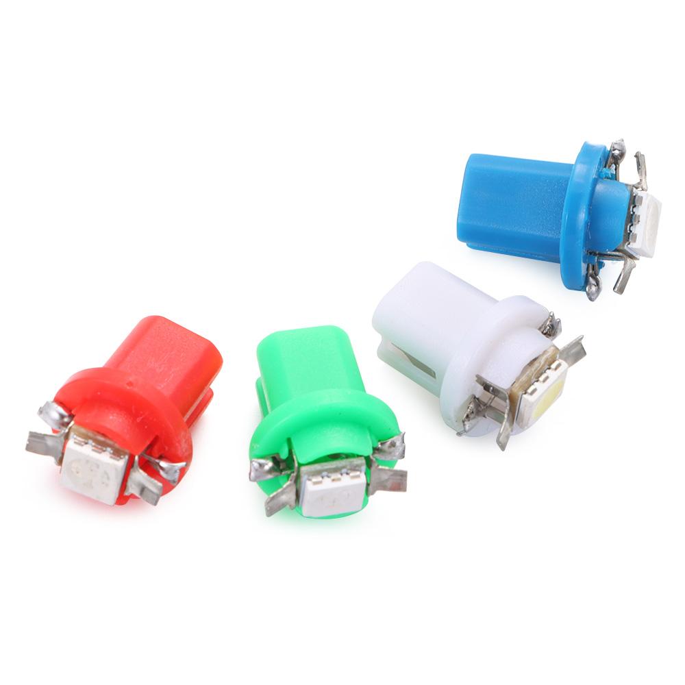 10Pcs New 1SMD T5 B8.5D Gauge LED Car Lights Dashboard Side Interior Dash Lights Indicator Bulbs Bulbs 7