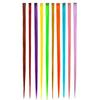 Women's Multi-Color Long Straight Synthetic Clip Extensions Piece In Hair