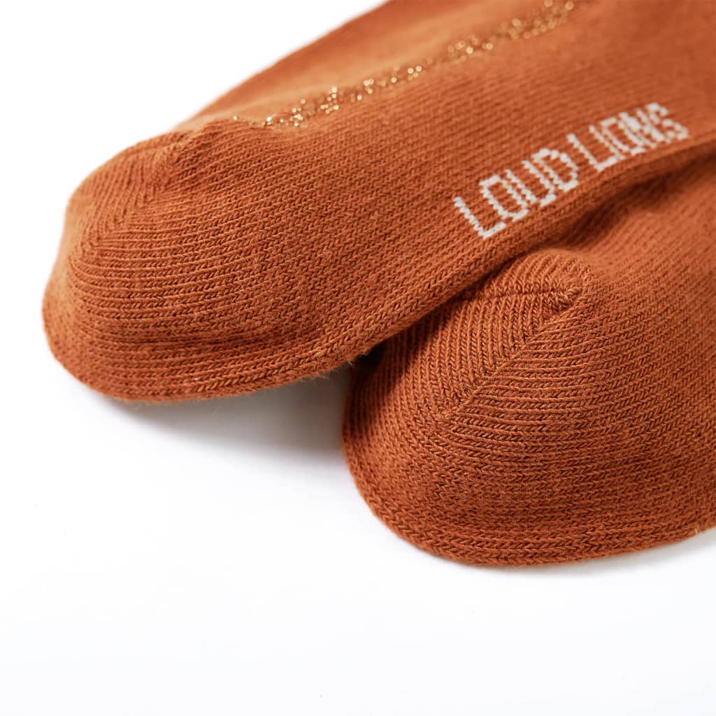Kids Tights In Cognac Size 104