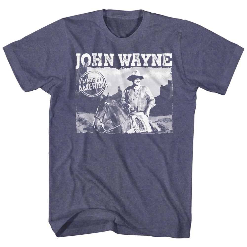John Wayne Made In America Postkartenfoto Amerikanische Legende Herren T-Shirt