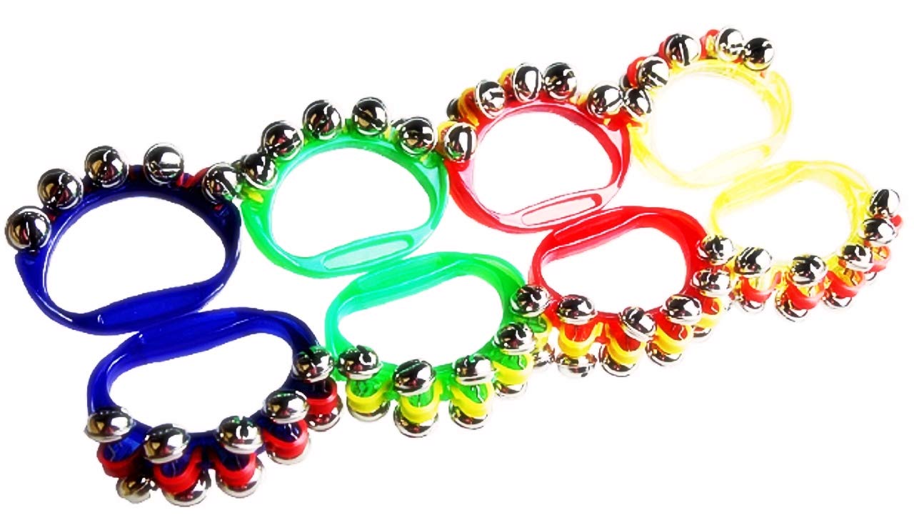 aloala Новогодние Колокольчики для Малышей, Ритм, Музыкальные Инструменты, Звоночки, Ручные Колокольчики (Набор из 8)