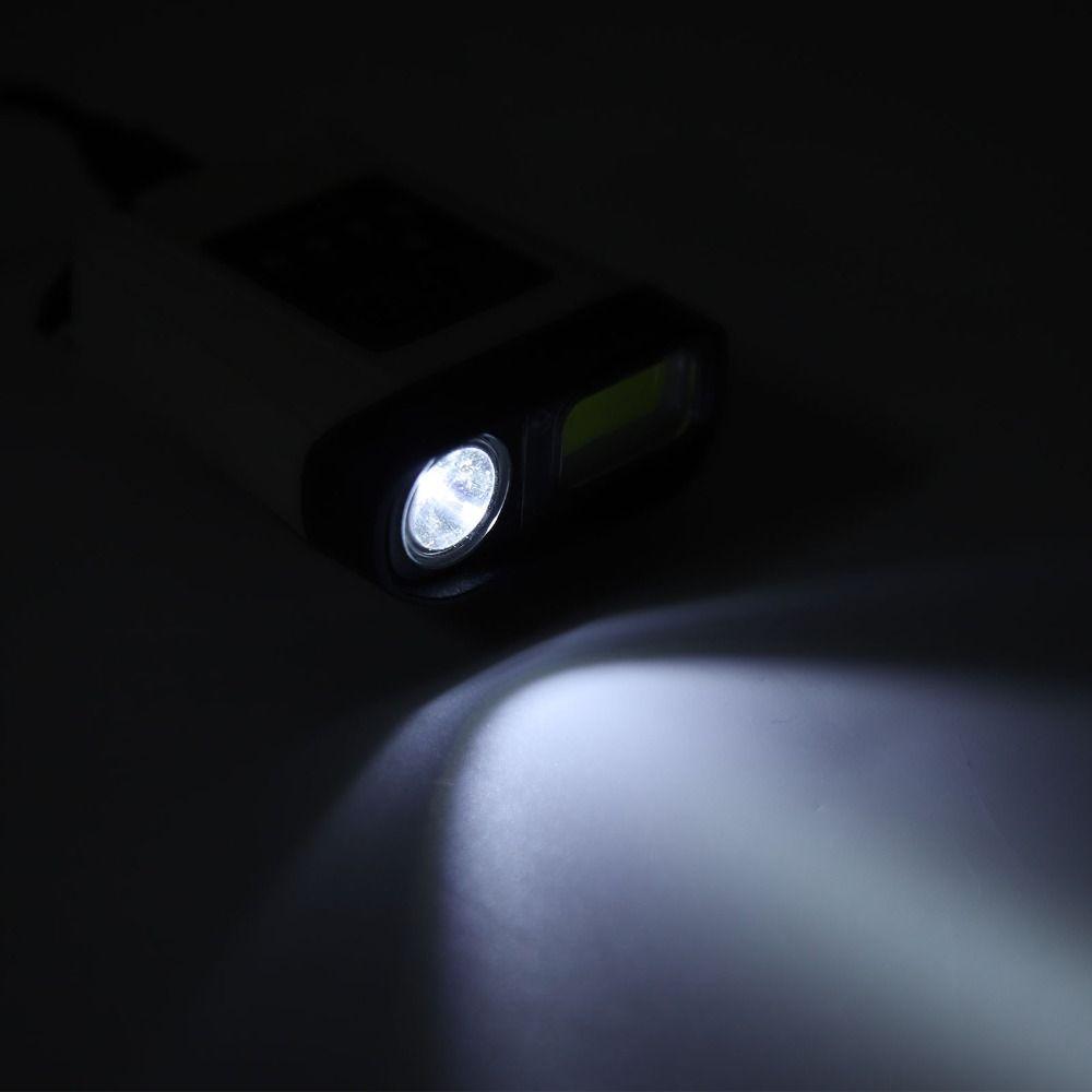 Double Light Source LED Hat Light USB Cap Clamp Light Rechargeable Headlamp  Hiking Adventures