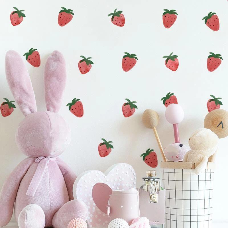 Adorable Waterproof Wall Stickers Simple Sweet DIY Decals for Bedroom Dorm Background Wall Home Decoration