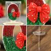 1PC Fashion Red Bow Party Supplies 0-9 Number Cake Decor Christmas Theme Birthday Candles