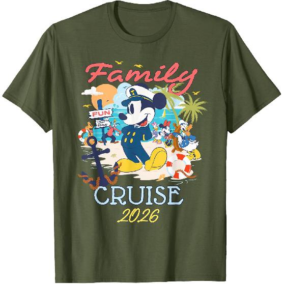 Disney Mickey Mouse & Friends Family Cruise 2026 Vacation T-Shirt