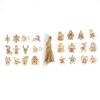 Digital Small Wooden Card Carvings Pendant Suitable for Decorating Living Room
