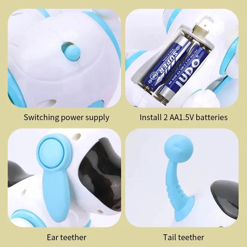 Smart Interactive Robotic Dog Educational Toy For Kids Sound Music Crawling Singing New