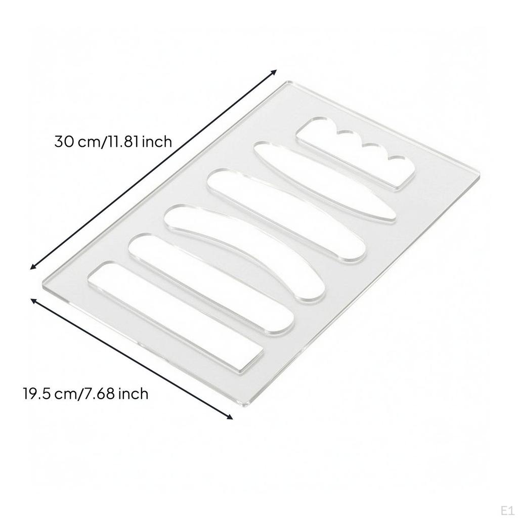 Board Handle Template Transparent for Woodworking, Workshop