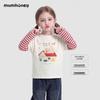 Hei Ni Mu Mu Girls' Mock Two-Piece Long Sleeve Top