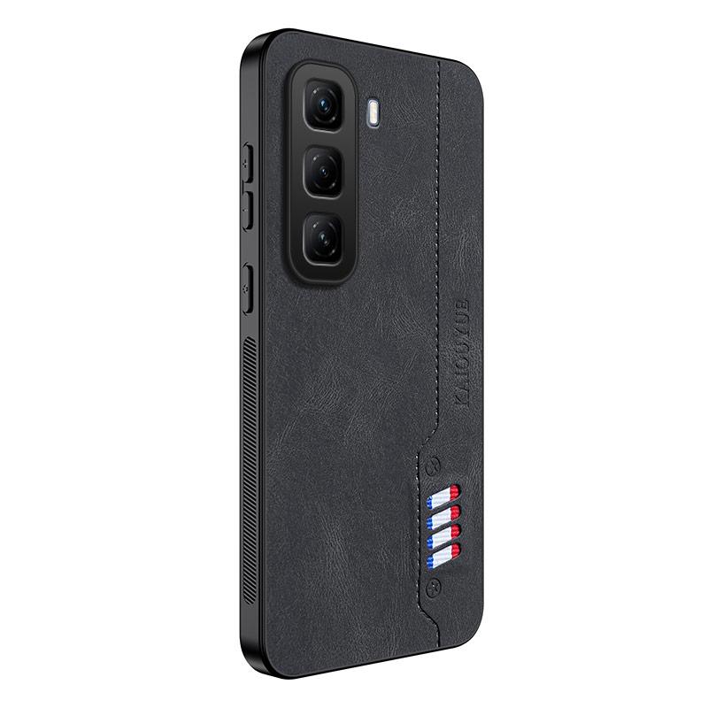 For Infinix Hot 50 Pro 4G Skin Feel Leather Phone Case Soft Back Cover Funda For Infinix Hot 50 Pro Protector
