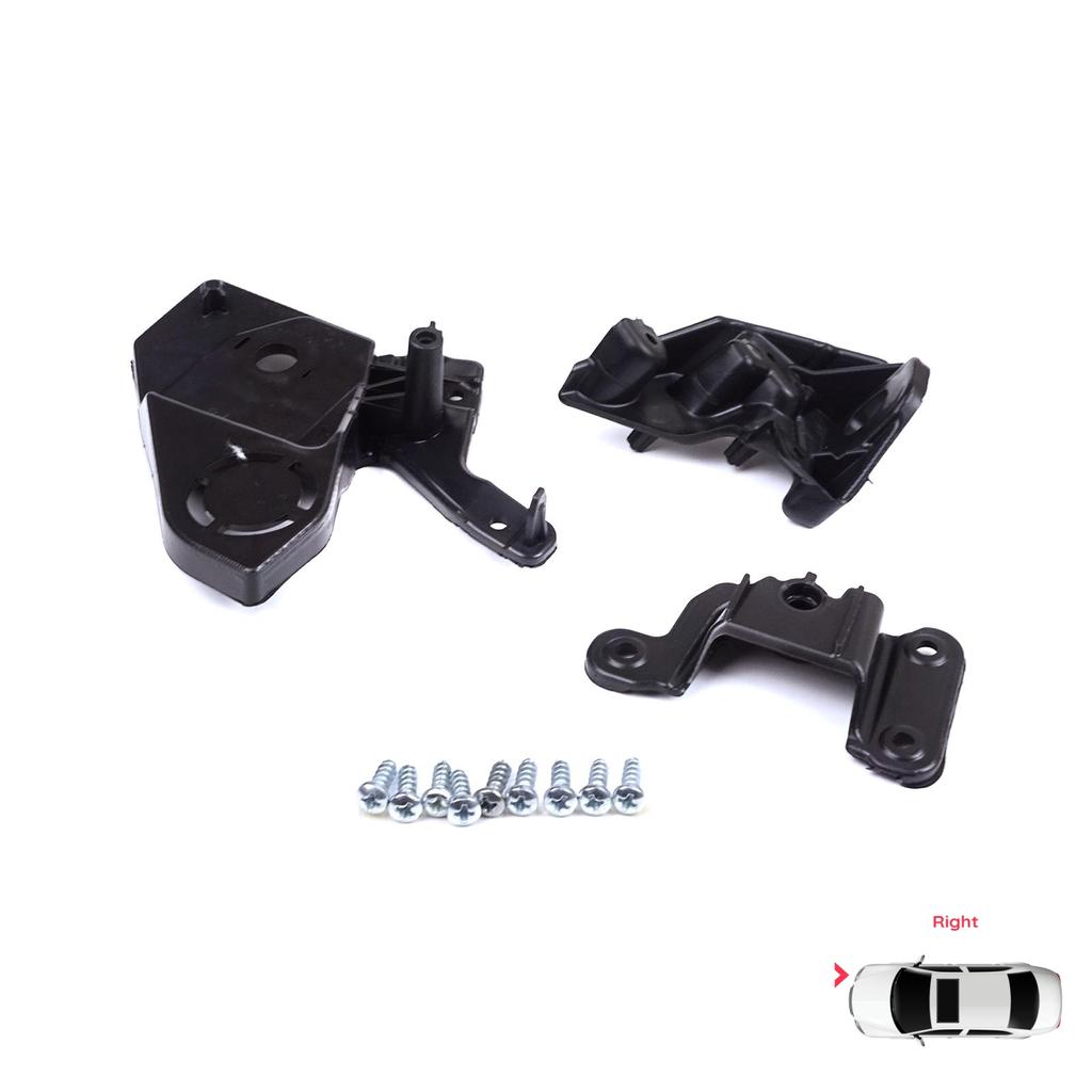 EHL581-2 Headlight Holder Mount Repair Bracket Tab Set Right Side for Peugeot 208 E-208 MK2 P21 2008 E-2008 MK2 P24 2019-On
