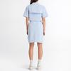 Timberland Solid Color Button Down Short Sleeve Dress Women Dresses Blue Purple Gray A6AEH-DJ0