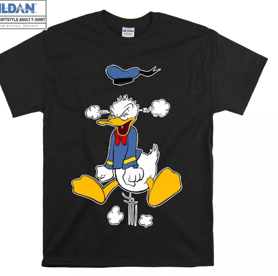 Donald Duck Tshirt Cartoon Angry Print T Shirt Unisex Unisex Unisex