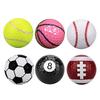 Mingea de Golf de Antrenament din Cauciuc, Mingi de Golf cu Model Fotbal Baschet Tenis Baseball, Mingi de Golf cu Strat Dublu pentru Driving Range Interior Exterior Putting