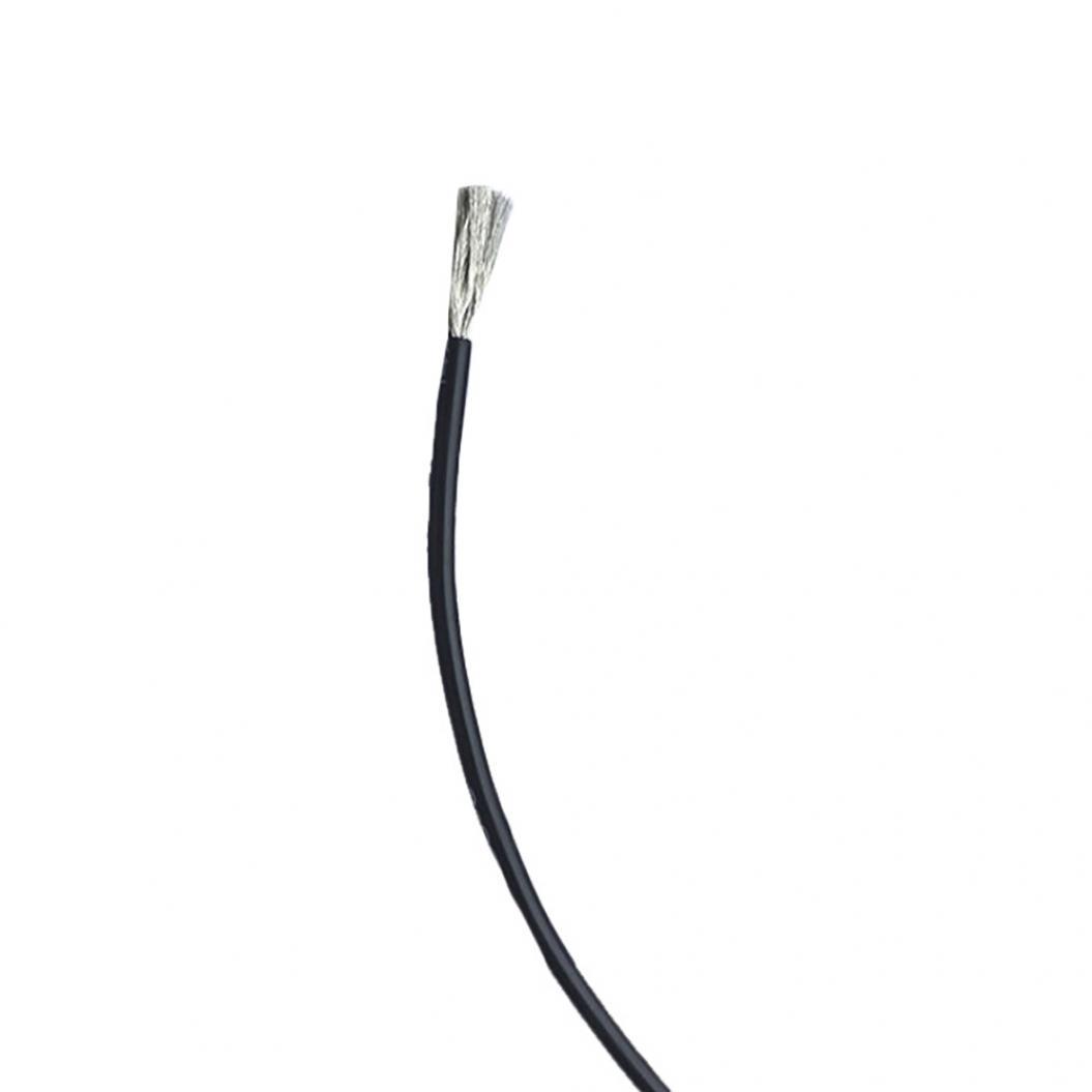 

5 м/16,40 футів 30/28/26/24/22/20 AWG гнучкий багатожильний силіконовий електричний кабель Black 30AWG