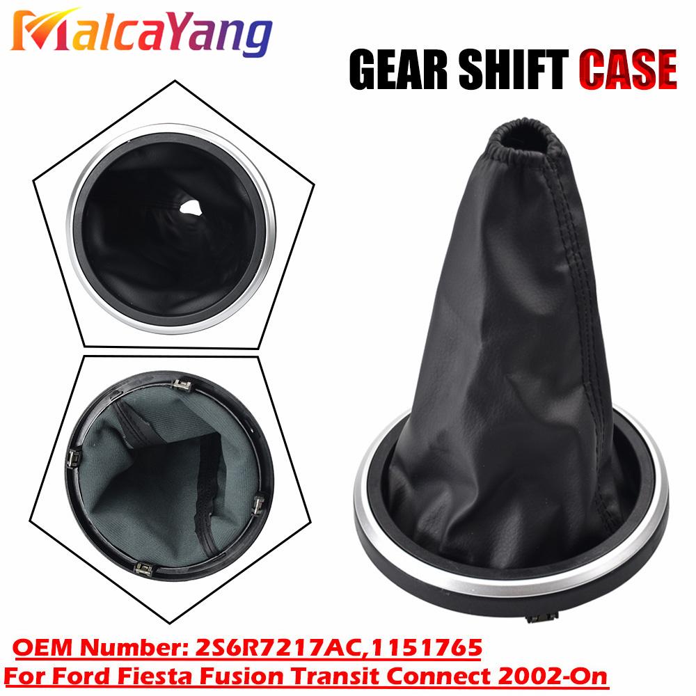 

For Ford Fiesta Fusion Transit Connect 2002 2003 2004 2005 2006 2007 Gear Shift Knob Lever Shifter Leather Cover