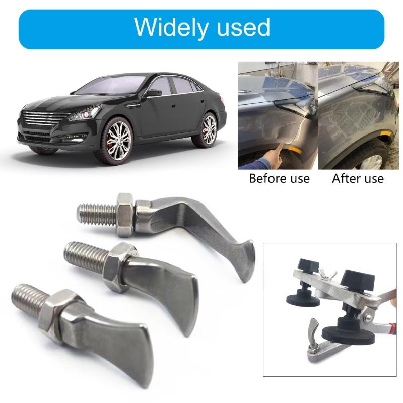 3Pcs Replacement Steel Support Head Automotive Dent Repairing Slide Bar Clamp Pliers Head Horn Pliers Head