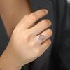 Lucktune Hollow Filigree Flower Rings Stainless Steel Gold Color Ring For Woman Vintage Aesthetic Boho Jewelry Wedding Gift
