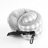 Storable Travel Neck Pillow: U-Shaped Plaid with Massage Points