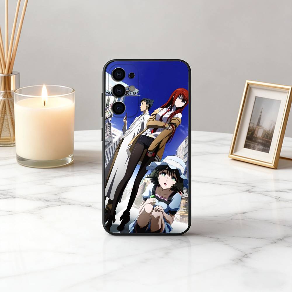 

STEINS R-Rintaro O-Okabe GATE Phone Case Black Silicone Soft For Samsung S25,S24,S21,S22,S23,S30,Ultra,S20,Plus,Fe,Lite Samsung S25