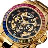 Daniel & Douglas DD8802DG Automatic Watch, Gold and Black, Mechanical, Self-Winding, Diamond-Like, Men's