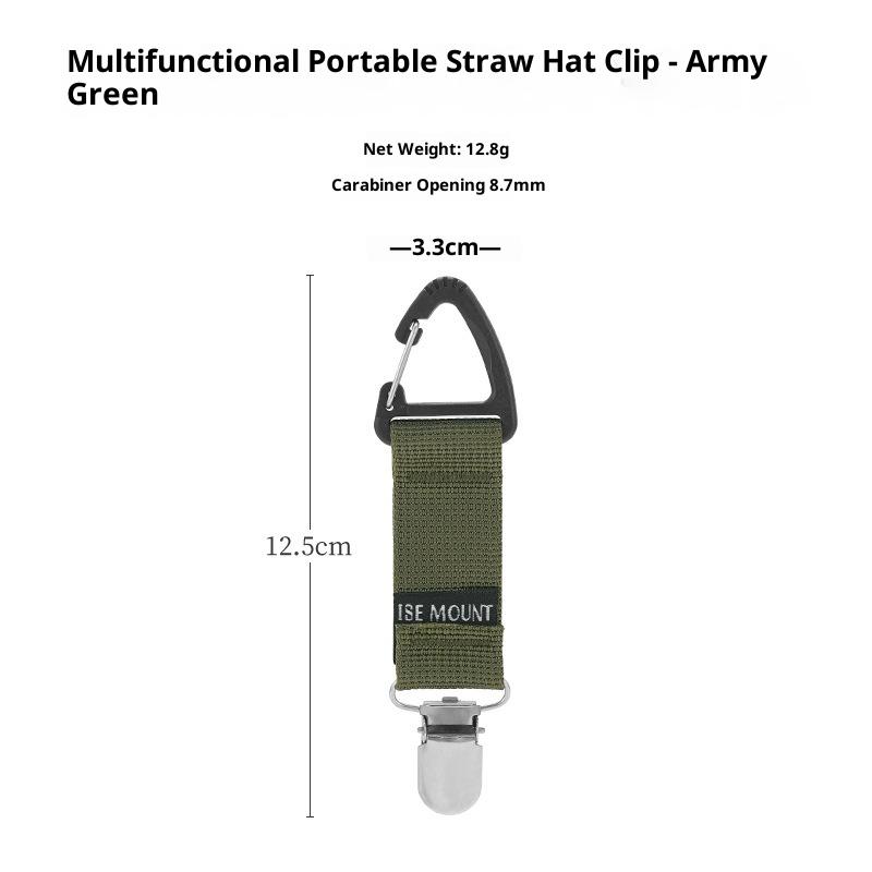 Outdoor Travel Straw Hat Clip Portable Hat Bag Clip Glove Clip Organizer Baseball Cap Holder Hats Brim Hanging Hook