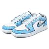 Jordan Air Jordan 1 Abrasion Resistant Low top Vintage Basketball Shoes Unisex Sky Blue FQ7687-300(team1053-)