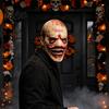 Adult Latex Mask Halloween Smiling Clown for Men, Scary Toothy Flexible Fit Horror Mask, Masquerade Party Cosplay Haunted House