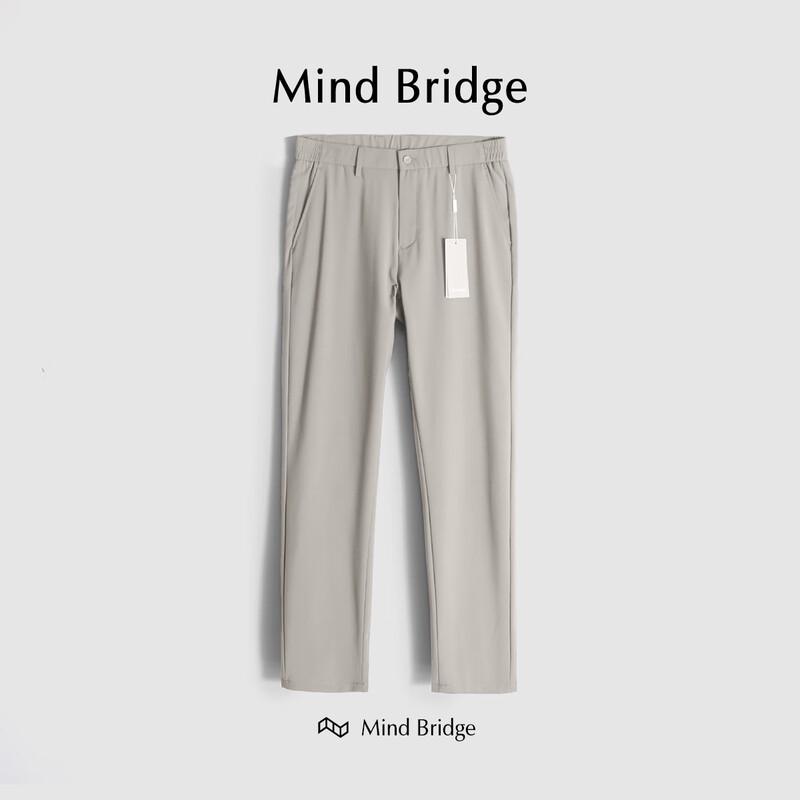 

Mind Bridge Men s Straight-Leg Stretch Casual Business Trousers M0224B71151 34