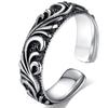 Adjustable Unisex Vintage Motif Ring In Plated Copper Finger Statement Jewelry