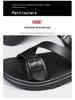 2024 Men's Beach & Home Fashion Sandals: Trendy, Dual-Use Flip-Flops
