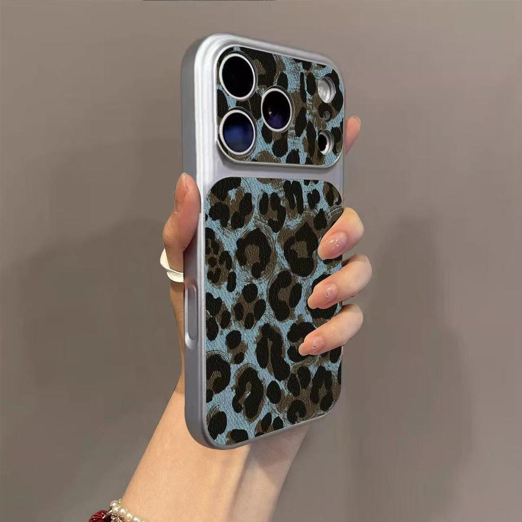 Second Change Is Suitable for 17promax Mobile Phone Case 16pro New 15 Cortex 14 Large Windows 13 Leopard Print 12x