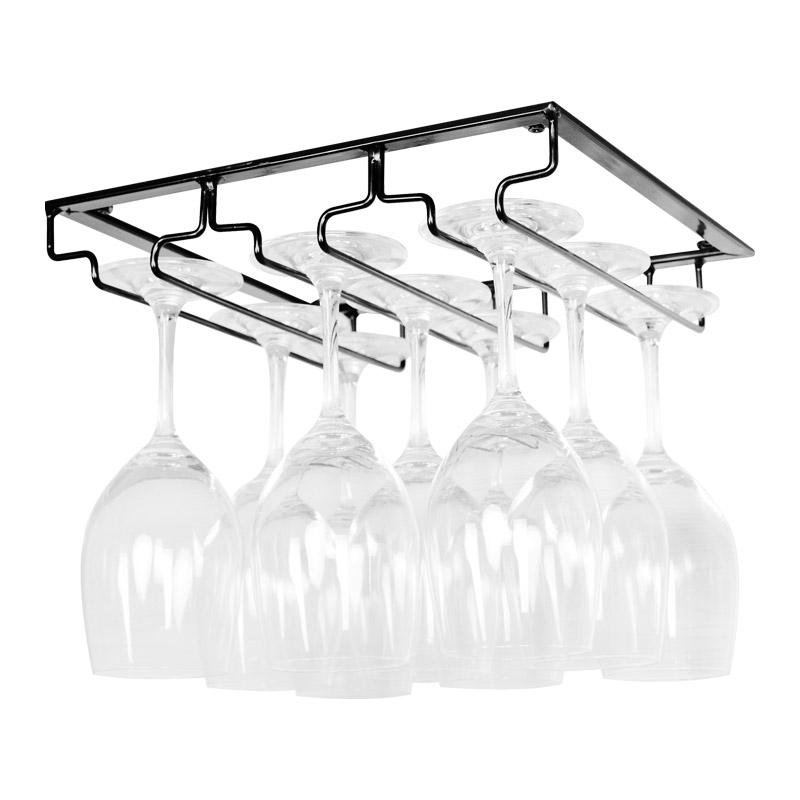Upside-Down Red Wine Glass Rack for Hanging in Cabinets