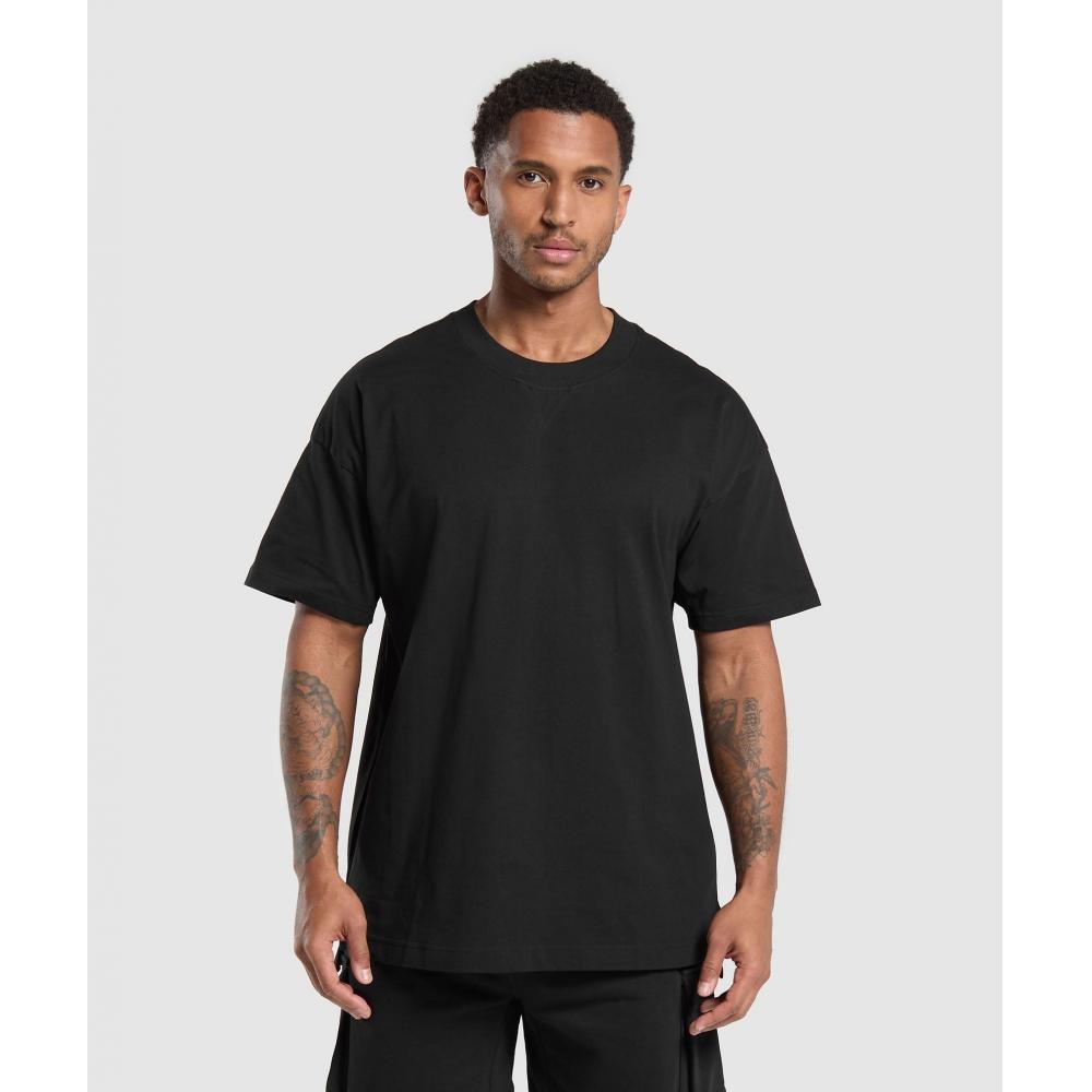 

Футболка GYMSHARK Rest Day Essentials, черная A3A8P BB2J XS