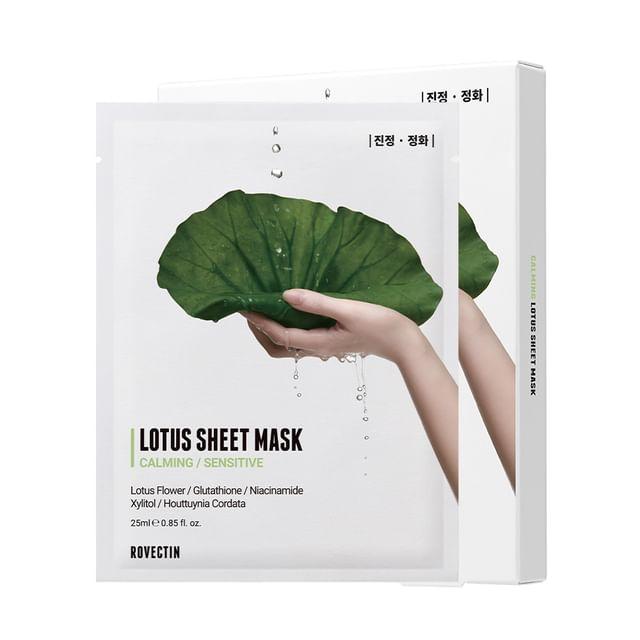 ROVECTIN - Calming Sensitive Lotus Sheet Mask Set 25ml x 5 sheets