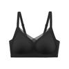 Gathering Seamless Mesh V-neck Wireless Bra - Women's Bust Control Tank Style