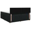 Box Spring Bed with Mattress Black 200 X 200 Cm Fabric