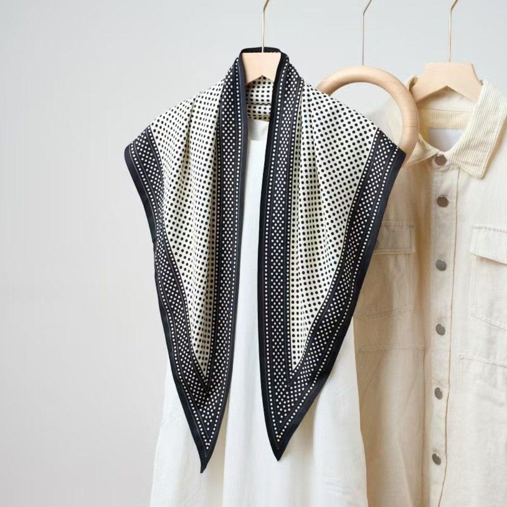 

Imitation Silk Floral Triangle Scarf Floral Print Waist Belt Luxury Belt Scarf Jeans Style H