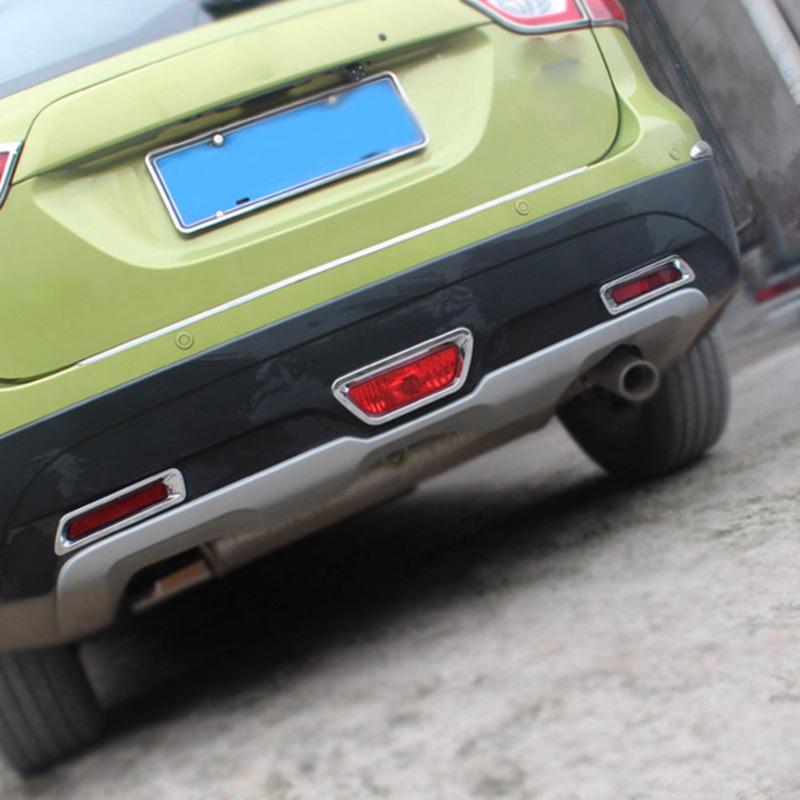 For Suzuki S-Cross SCross SX4 2017 2018    Car Style Cover ABS Chrome Lamp Rear Tail Brake Stoplight Trim Frame 1PCs