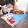 Looney Farm Animal Friends Customize Your Name Floor Rug Office Rug Suitable for Balcony Entryway Dormitory Foyer Anti-slip Rug Anime Office Decor