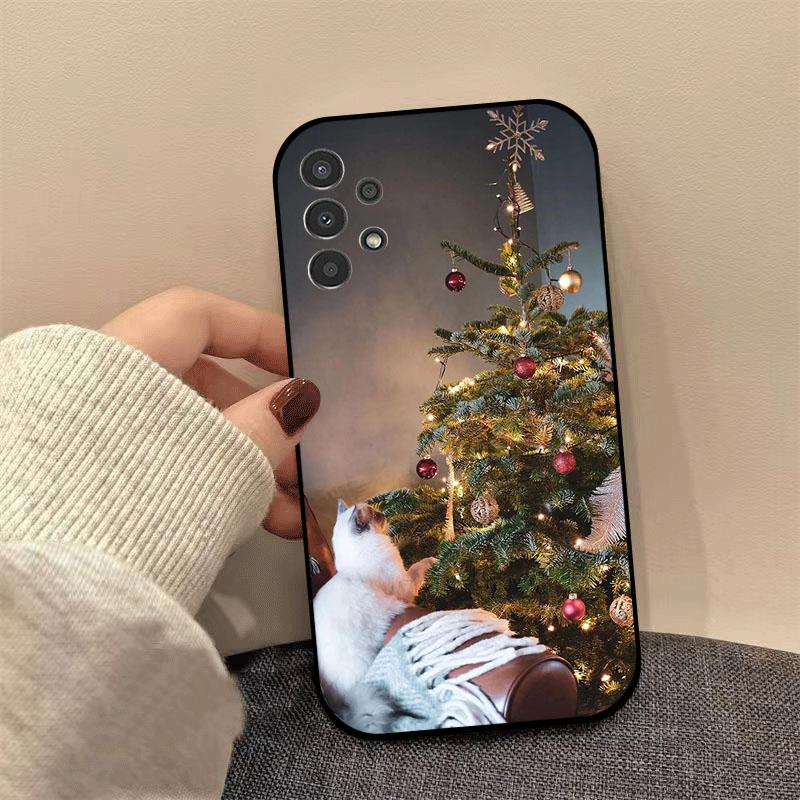 Christmas Phone Case For Samsung Galaxy A22 A32 A52 A13 A23 A33 A53 A14 A24 A34 A54 4G 5G Soft TPU Silicon Protective Case Cover