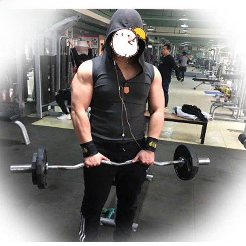 Men's Hooded Sleeveless Fitness Vest - Slim Fit Summer Waistcoat
