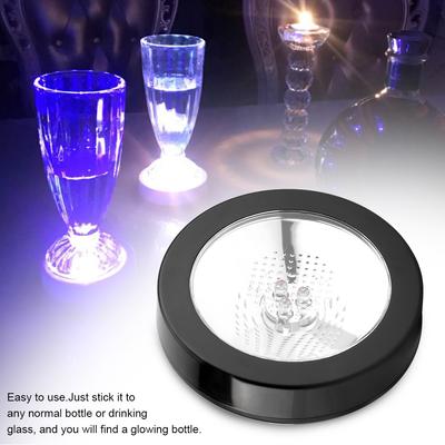 LED Light Cup Holder Glowing Coaster for Party or  Cup Wine Bottle Coaster with Changing LED Light No Battery Included