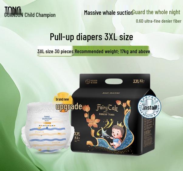 Fairy Tale Forest Baby Pull-ups: Soft, High Absorbency, Breathable, Full Coverage Diapers for Boys & Girls